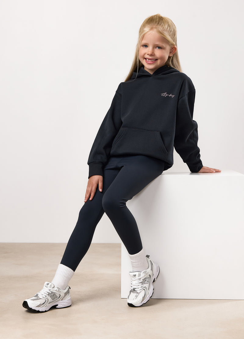 Gym King Kids Reset Fleece Hood - Midnight Blue