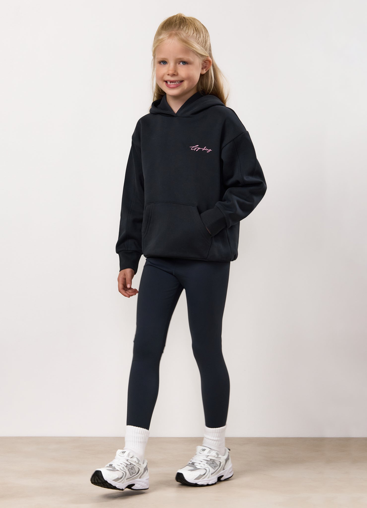 Gym King Kids Reset Fleece Hood - Midnight Blue