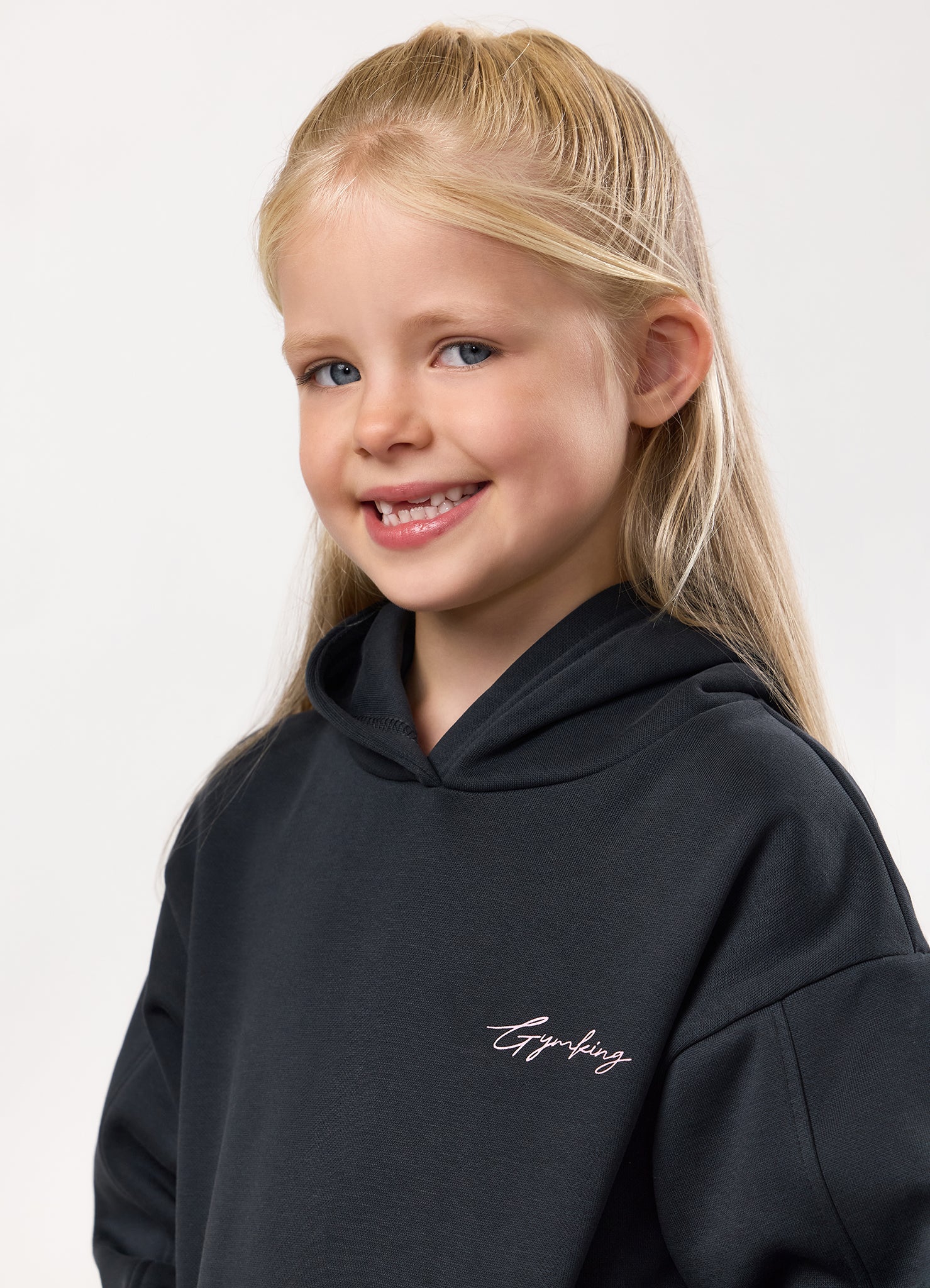 Gym King Kids Reset Fleece Hood - Midnight Blue