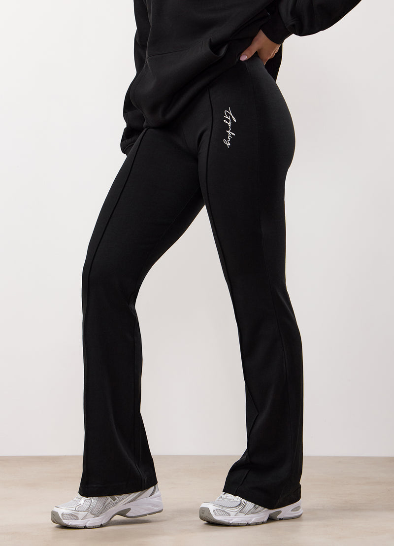 Gym King Reset Cotton Flared Legging - Black