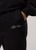 Gym King Reset Oversized Fleece Hood Tracksuit - Black