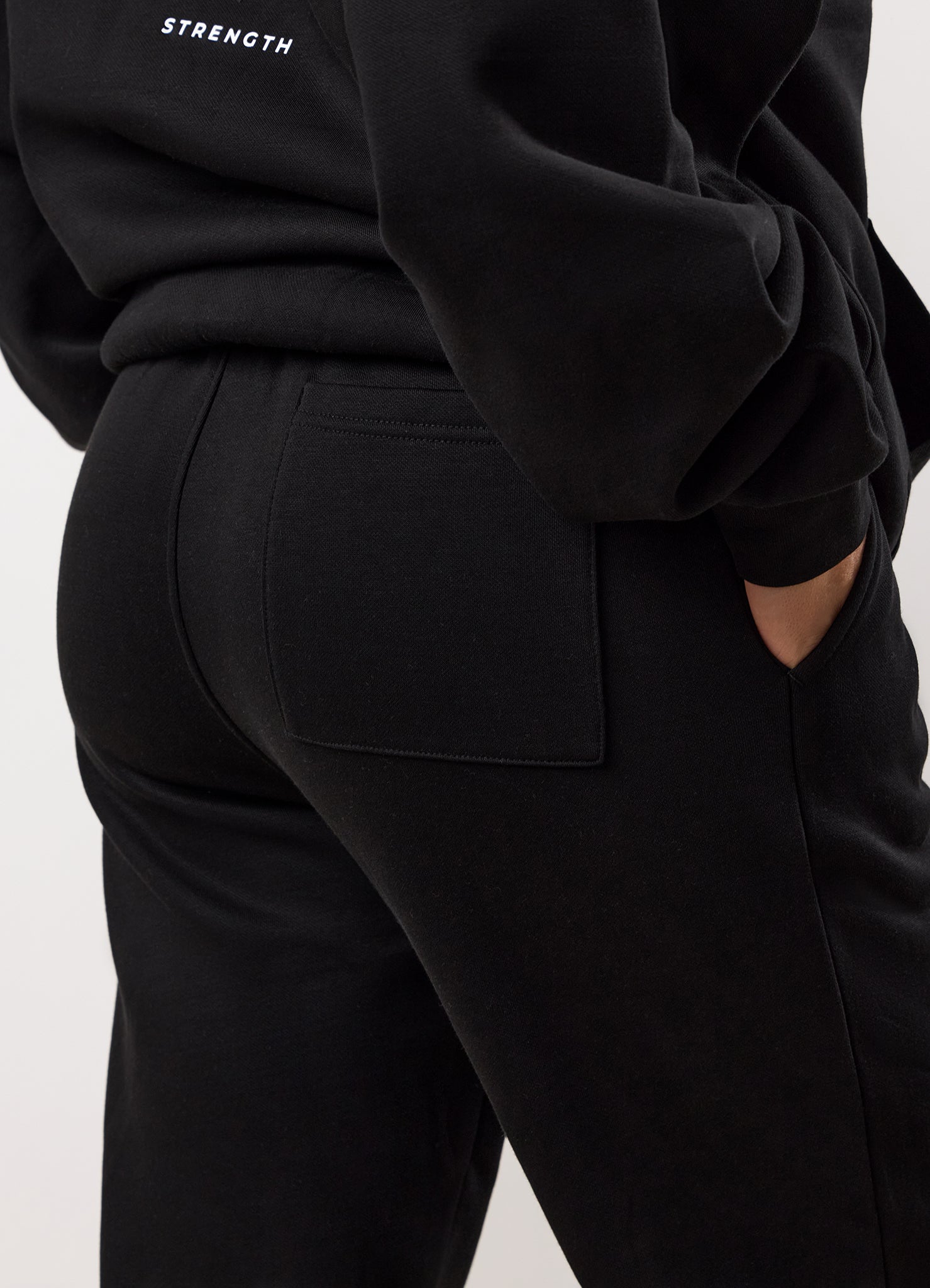 Gym King Reset Oversized Fleece Hood Tracksuit - Black