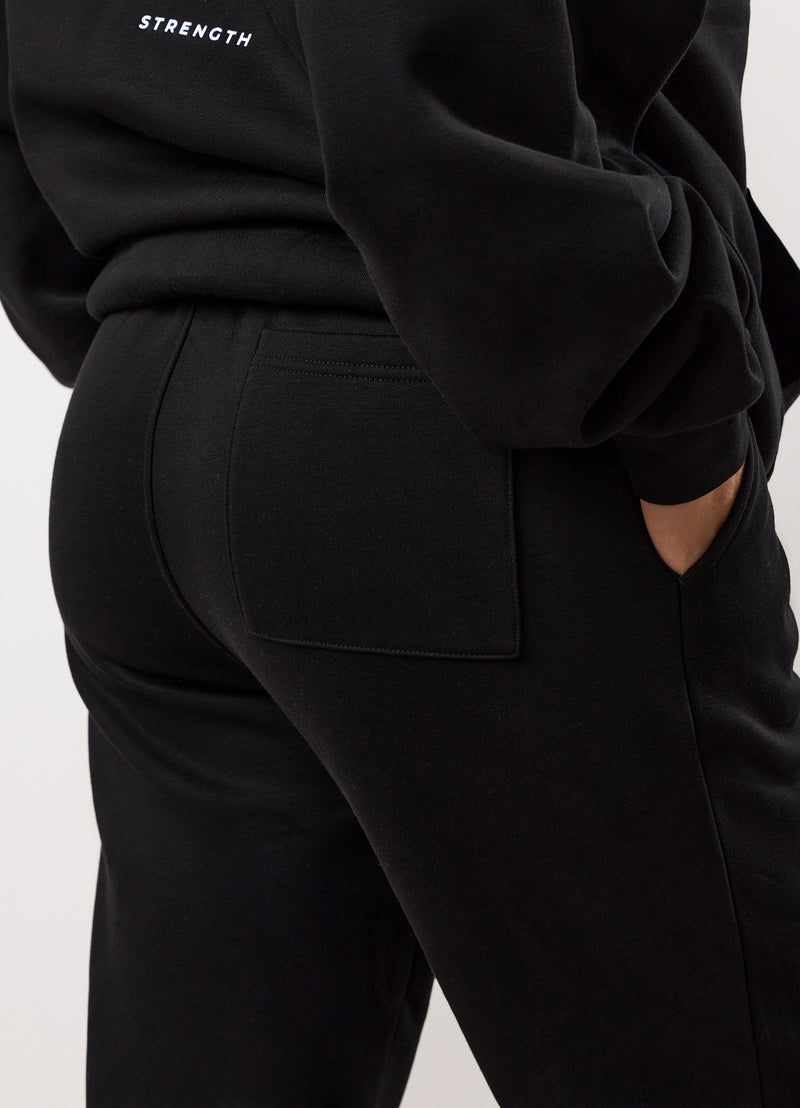 Gym King Reset Oversized Fleece Hood Tracksuit - Black