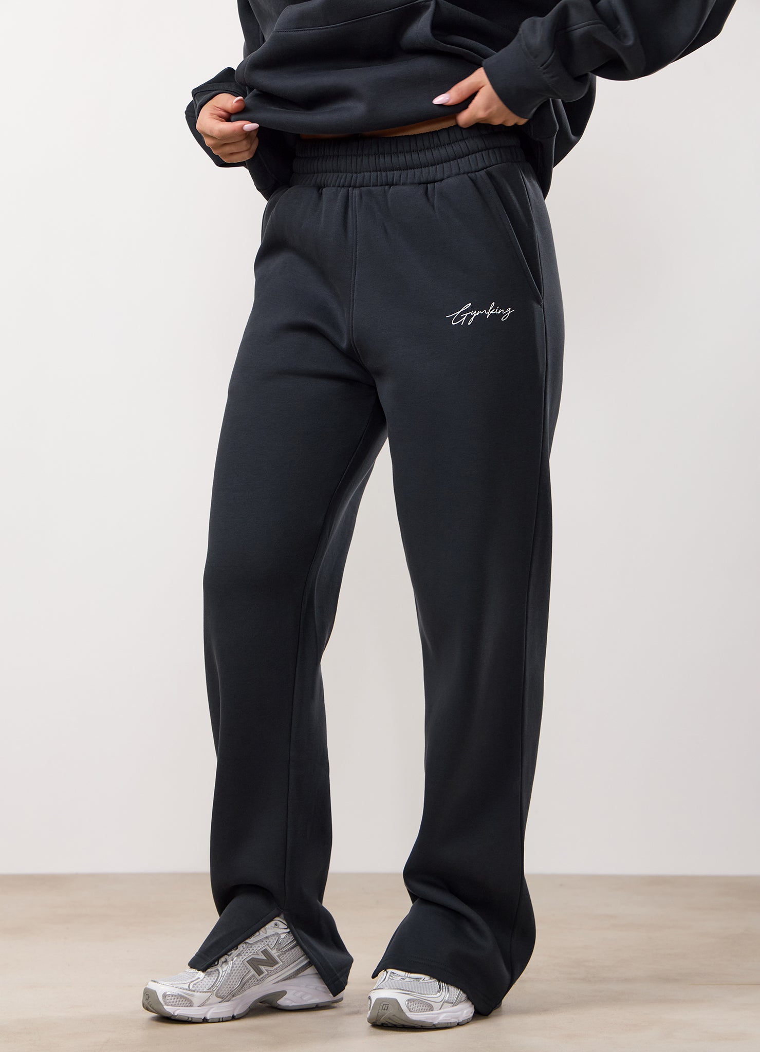 Gym King Reset Oversized Fleece Hood Tracksuit - Midnight Blue