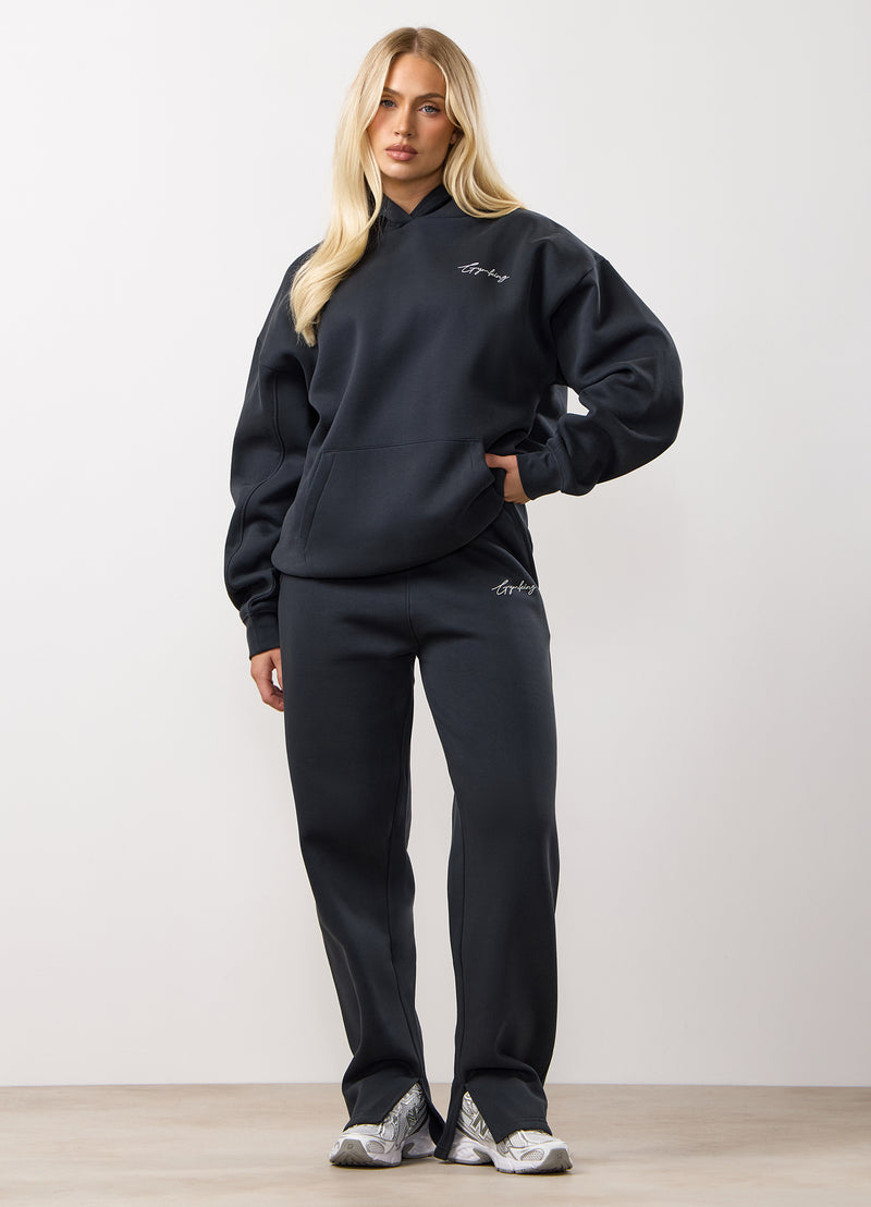 Gym King Reset Oversized Fleece Hood Tracksuit - Midnight Blue