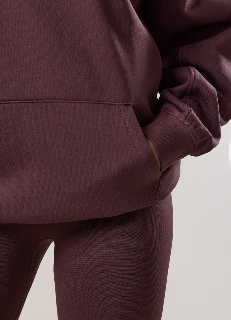 Gym King Reset Oversized Hood - Deep Plum