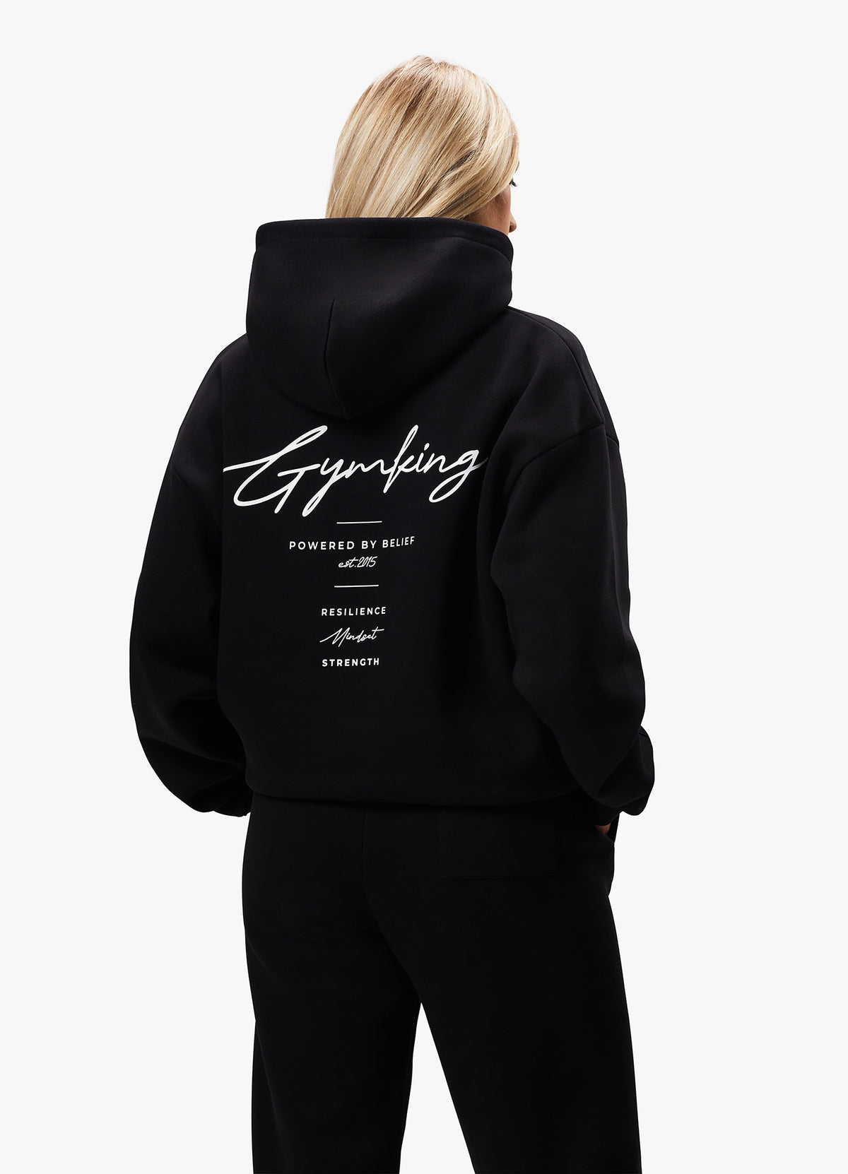 Gym King Reset Oversized Hood - Black