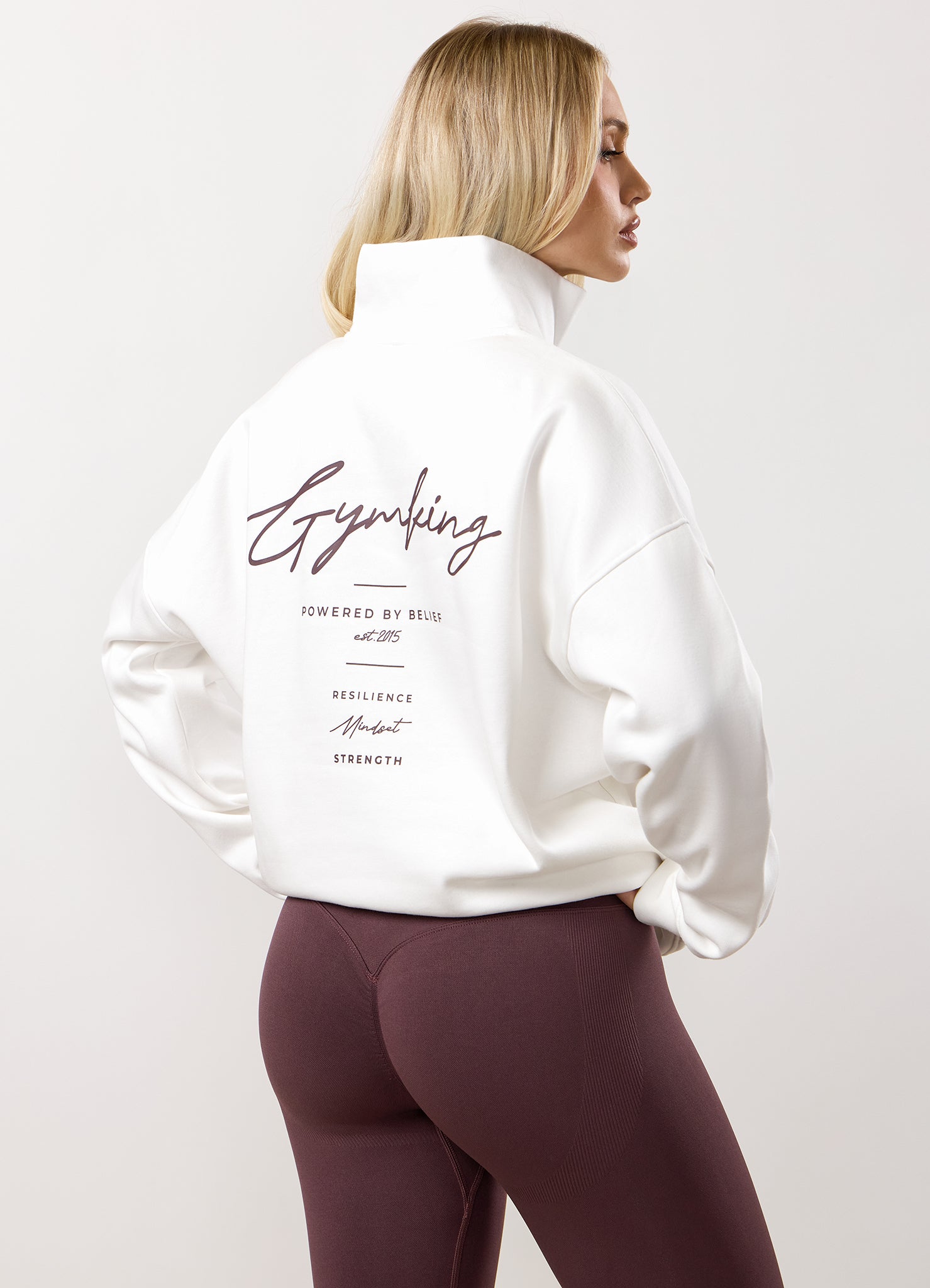 Gym King Reset 1/4 Funnel - Cream/Deep Plum