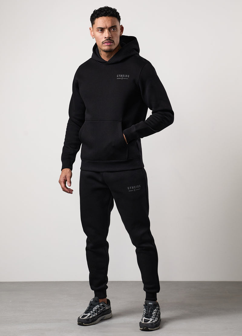 Gym King Resilient Mindset Hood - Black