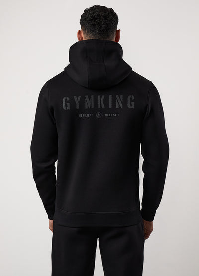 Gym King Resilient Mindset Hood - Black