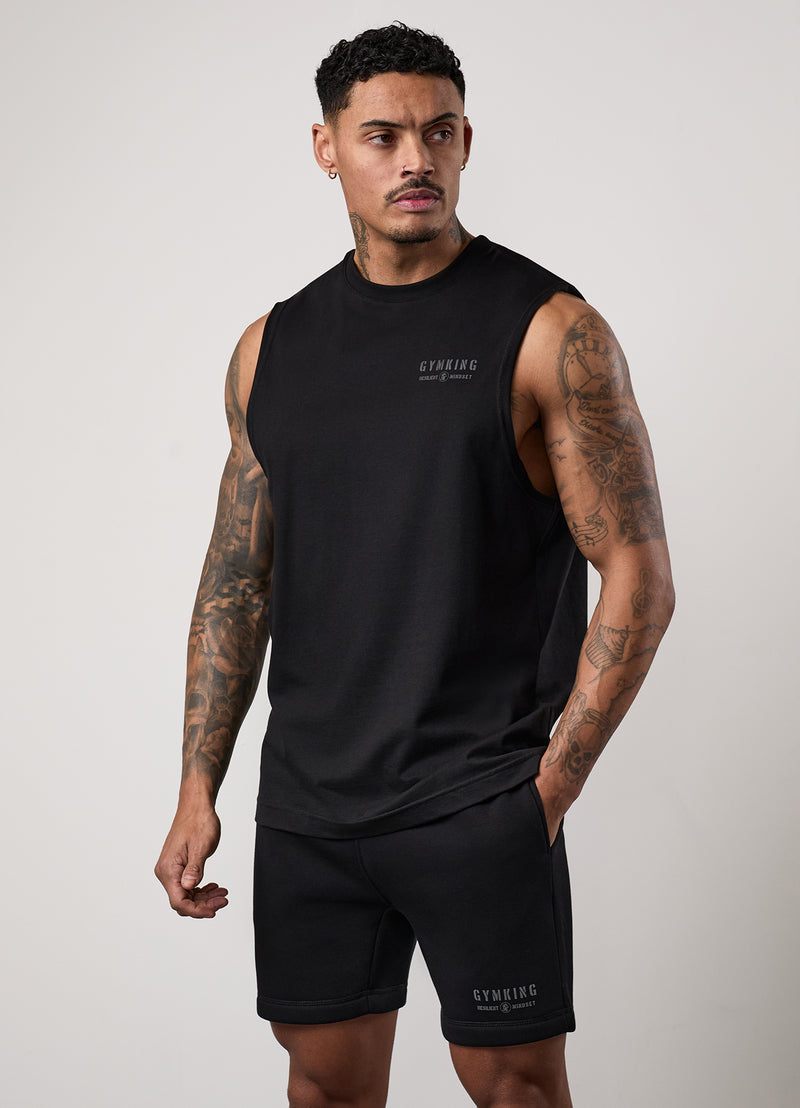 Gym King Resilient Mindset Tank - Black