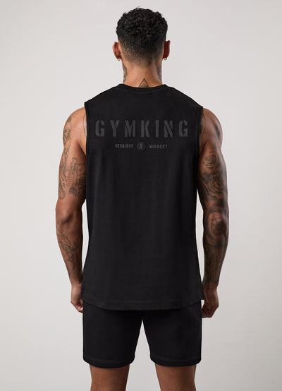 Gym King Resilient Mindset Tank - Black