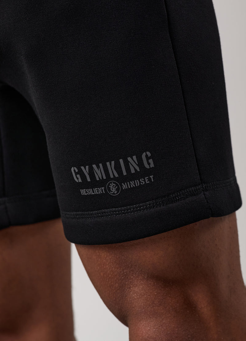 Gym King Resilient Mindset Short - Black