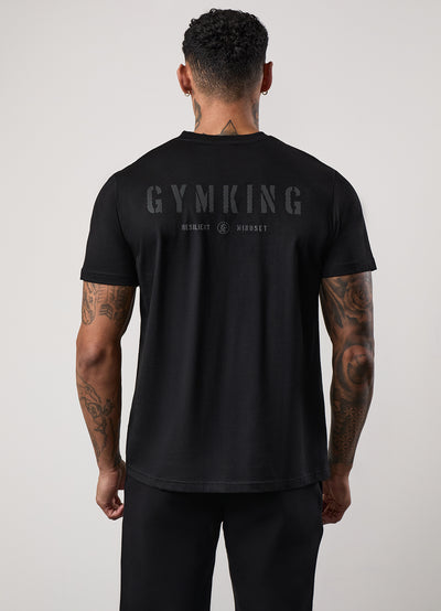 Gym King Resilient Mindset Tee - Black