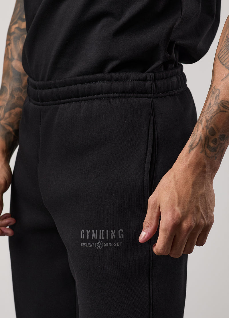 Gym King Resilient Mindset Tracksuit - Black