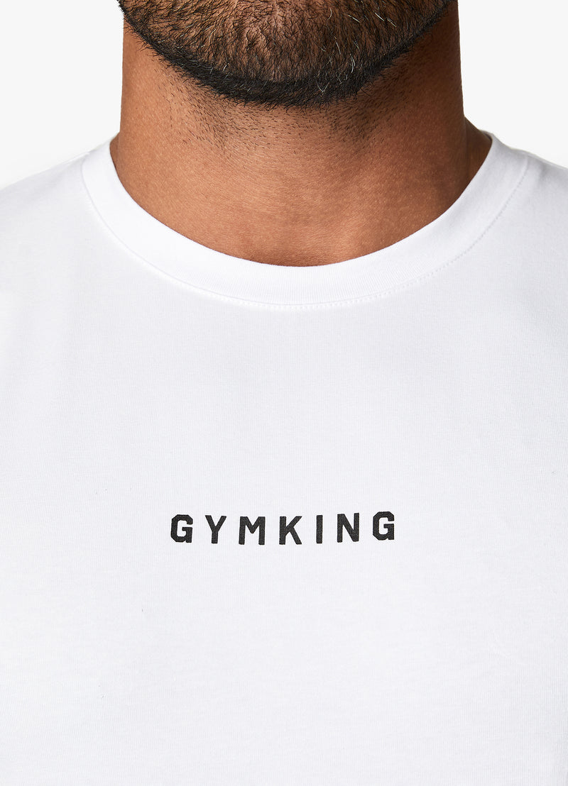 Gym King Resilience Tee - White/Black