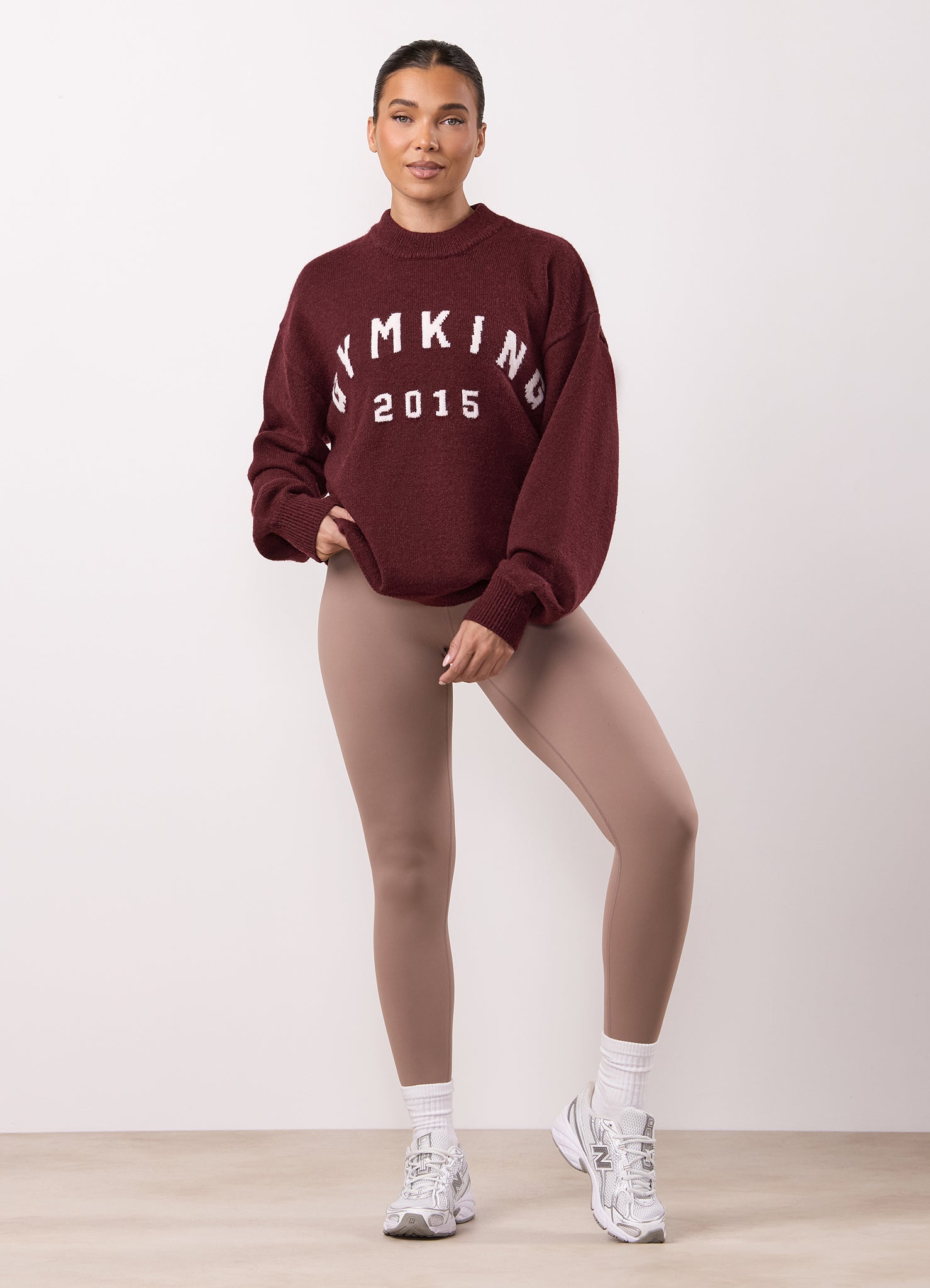 Gym King Restore Knit Crew - Fig