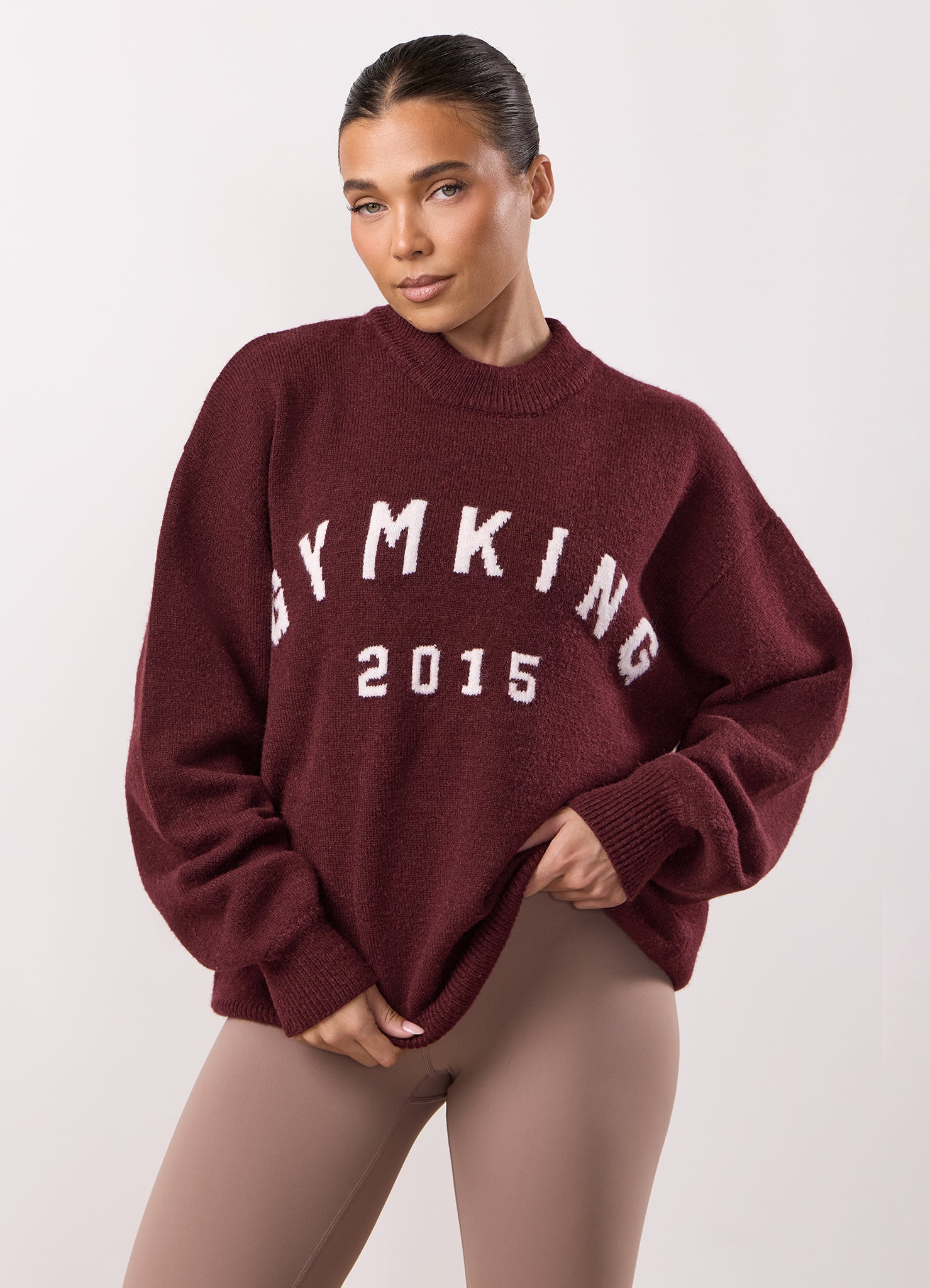 Gym King Restore Knit Crew - Fig