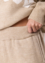 Gym King Restore Knit Crew Knitted Set - Oatmeal Marl