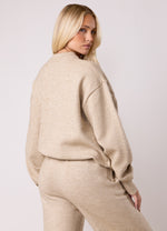 Gym King Restore Knit Crew Knitted Set - Oatmeal Marl