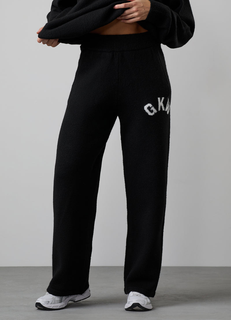 Gym King Restore Knitted Crew Tracksuit - Black