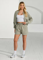 Gym King Retreat Boxy Short - Dusky Sage