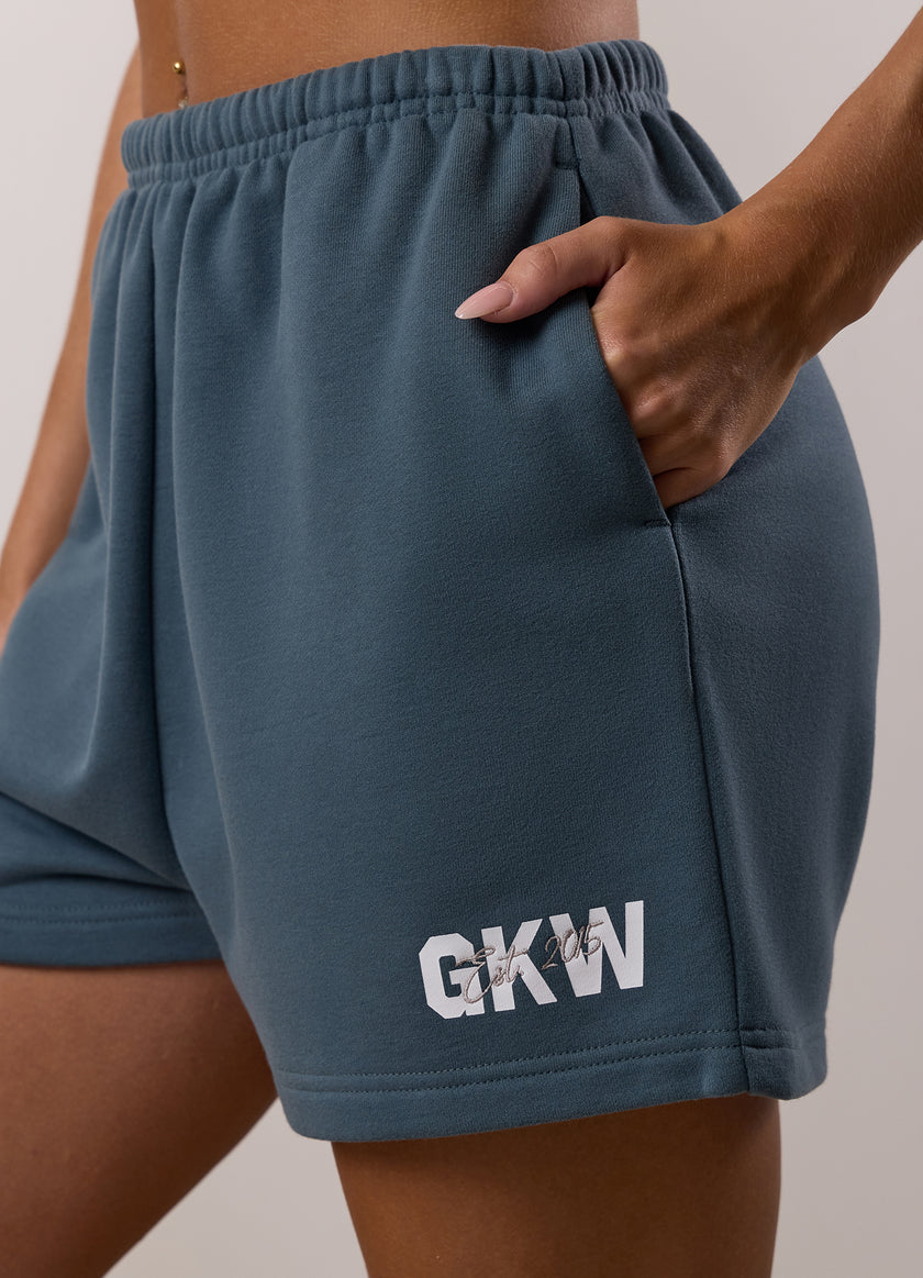 Gym King Revive Peached Short - Storm Blue
