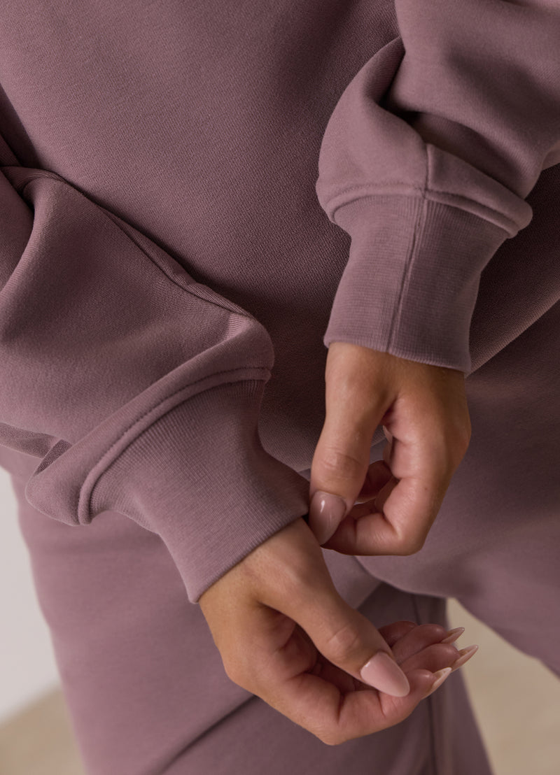 Gym King Revive Peached 1/4 Zip Funnel - Purple Fog