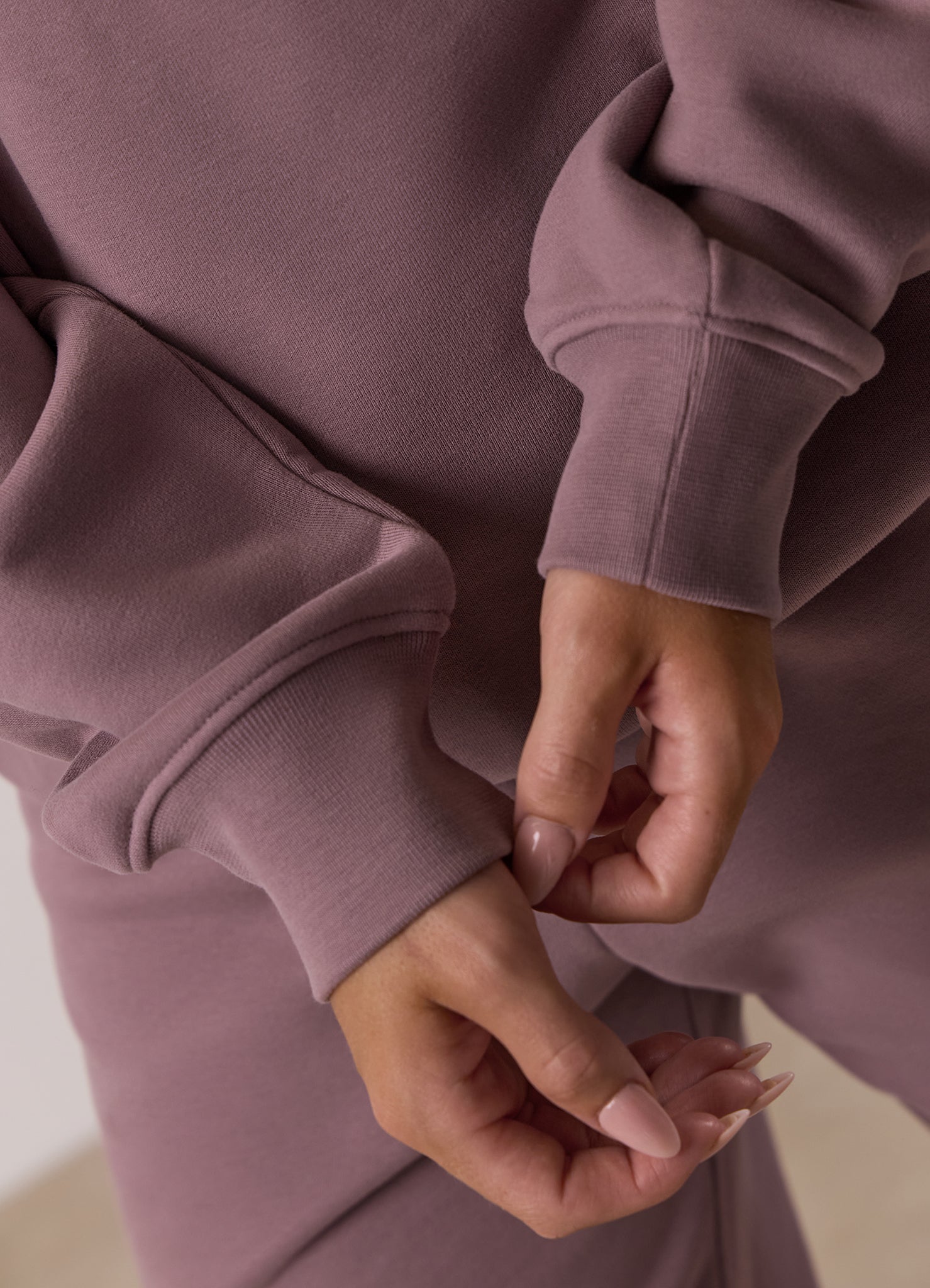 Gym King Revive Peached 1/4 Zip Funnel Tracksuit - Purple Fog