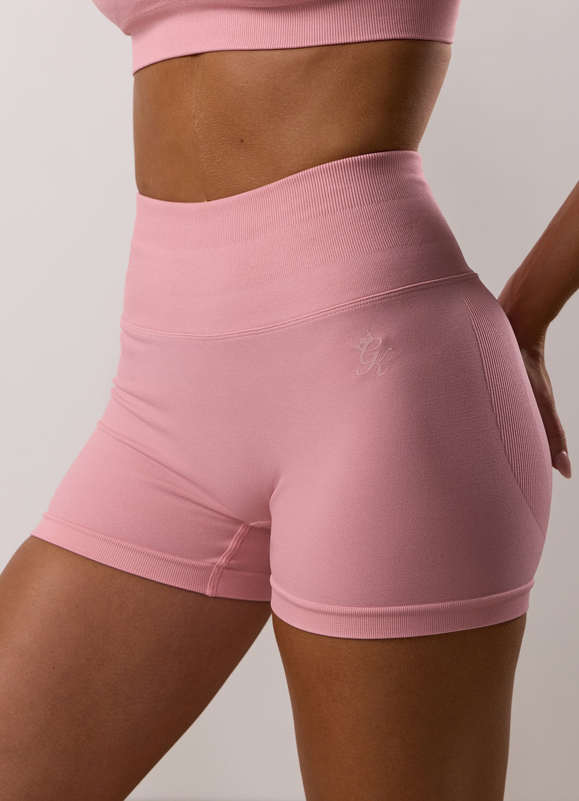 Gym King Sculpt Seamless 3" Short - Pink Blush