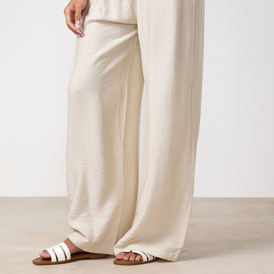Gym King Signature Woven Paper Bag Trousers Petite - Warm Linen