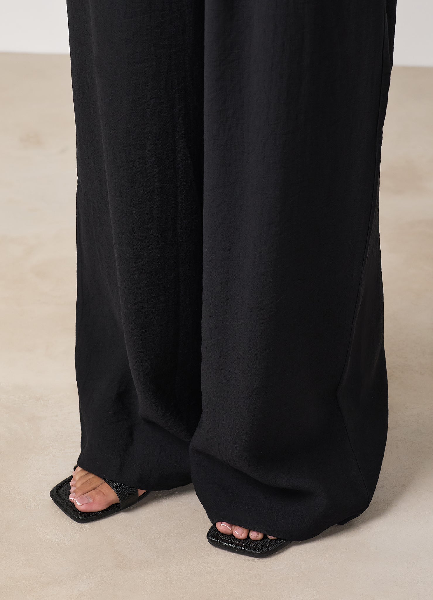 Gym King Signature Woven Paper Bag Trousers Petite - Black