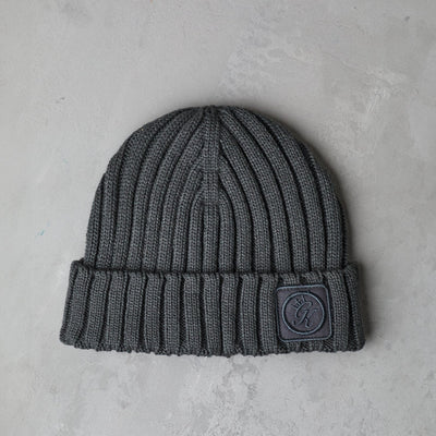 Gym King Rib Knit Beanie - Grey