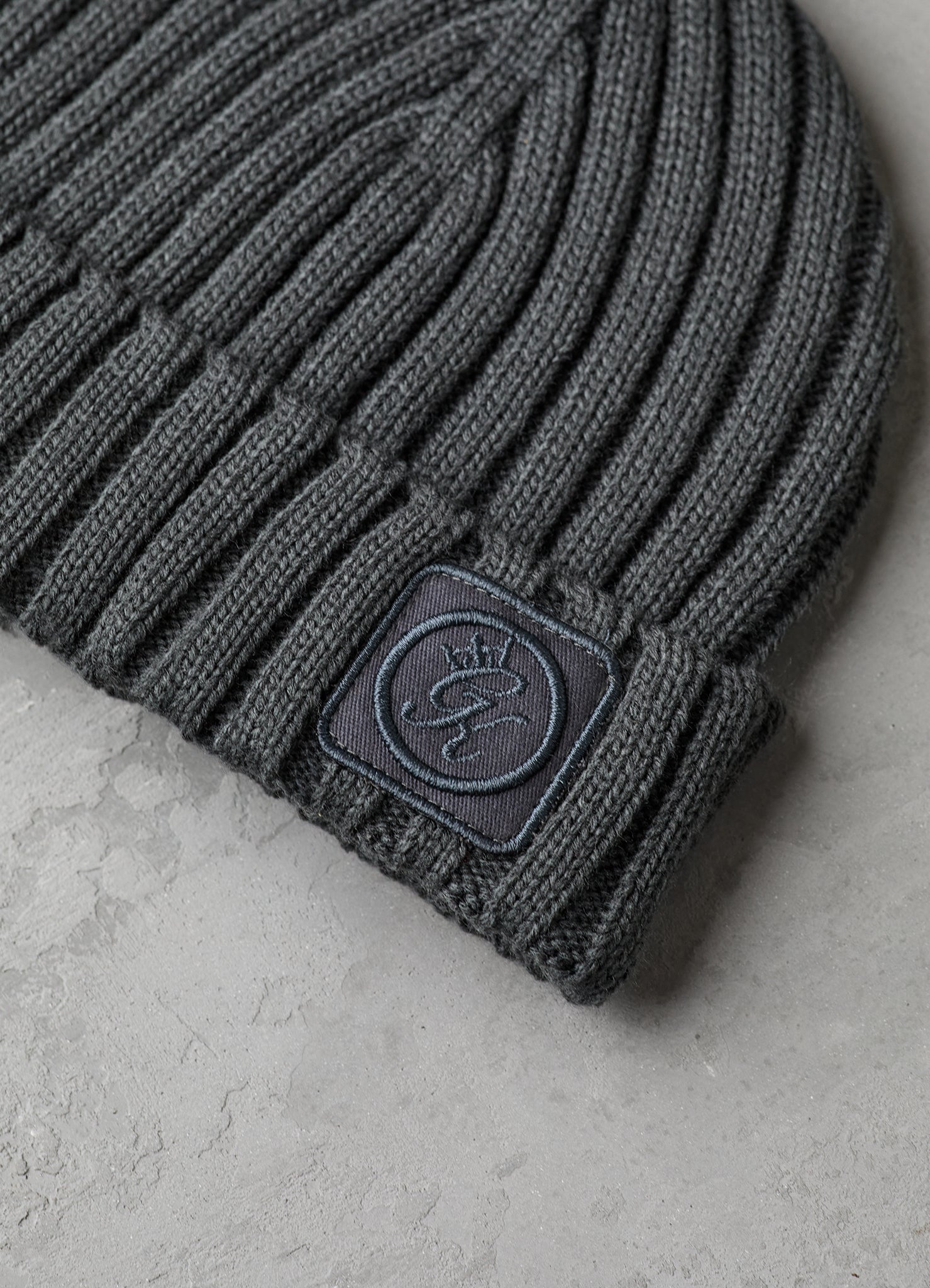 Gym King Rib Knit Beanie Grey GYM KING