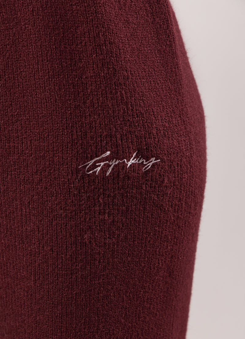 Gym King Rib Knit Trouser - Fig
