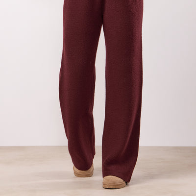 Gym King Rib Knit Trouser - Fig