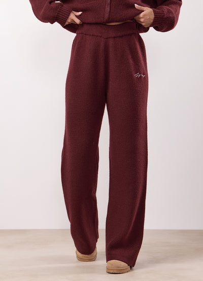 Gym King Rib Knit Trouser - Fig