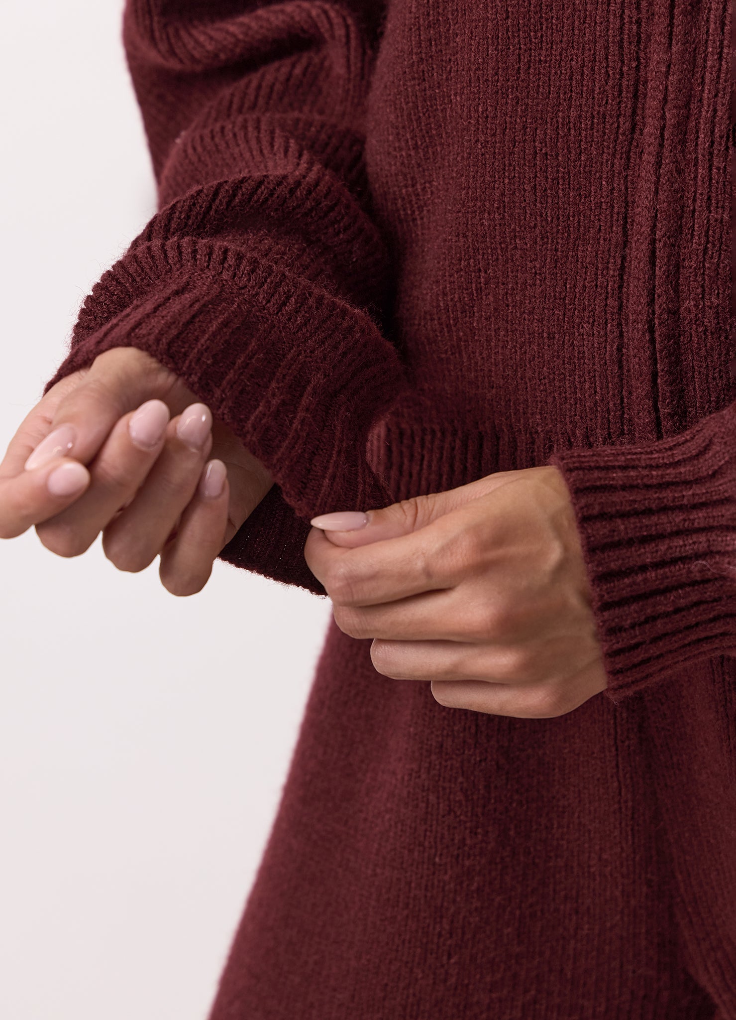 Gym King Rib Knit Full Zip Set - Fig