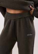 Gym King Rib Knit Crew Set - Warm Khaki