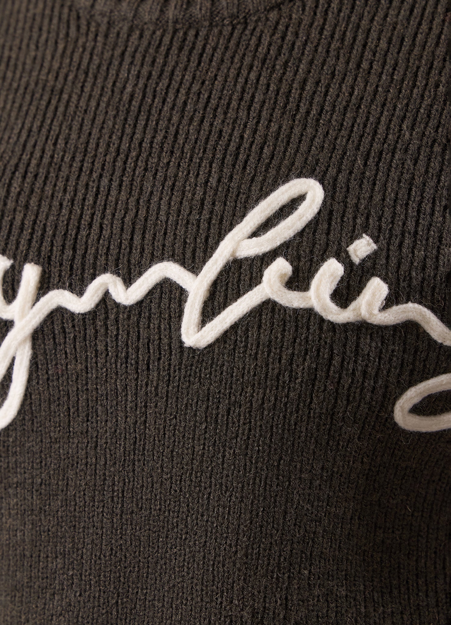 Gym King Rib Knit Sweatshirt - Warm Khaki