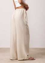 Gym King Signature Woven Trousers - Warm Linen