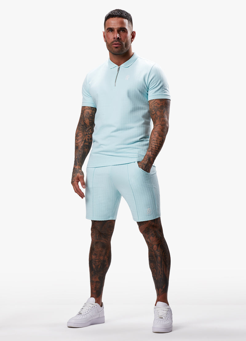 Gym King Riviera Signature Polo - Aqua Sky