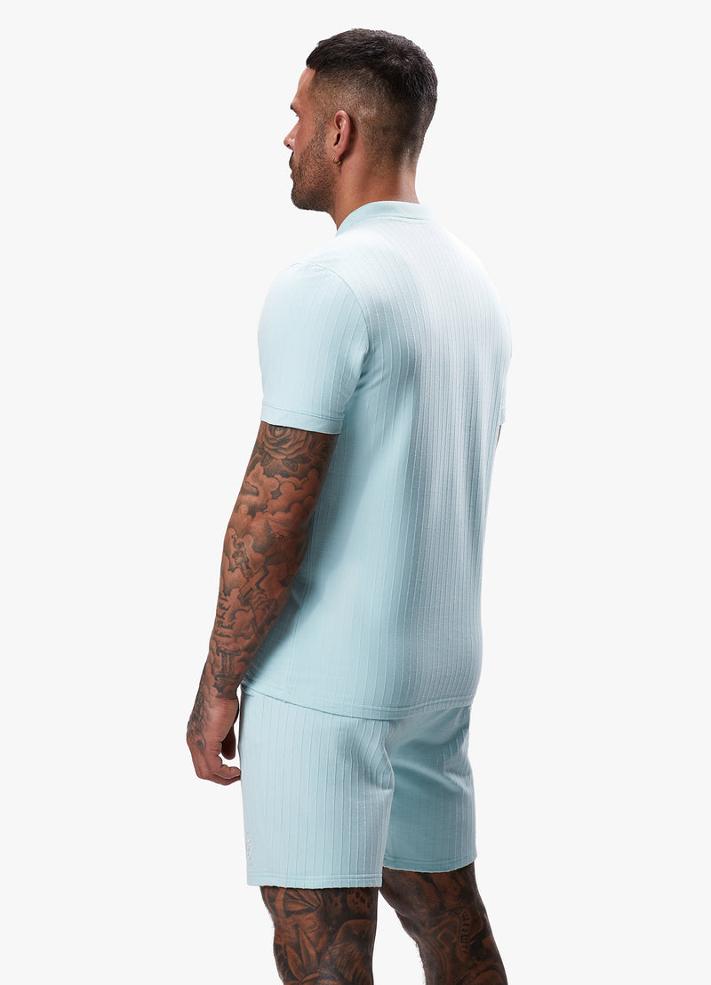 Gym King Riviera Signature Polo - Aqua Sky