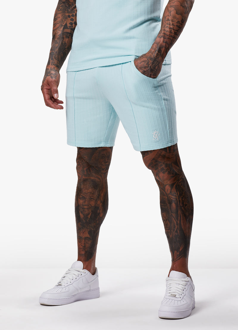 Gym King Riviera Signature Short - Aqua Sky