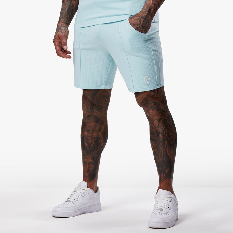 Gym King Riviera Signature Short - Aqua Sky