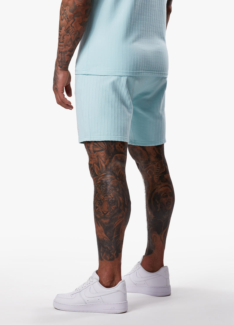 Gym King Riviera Signature Short - Aqua Sky