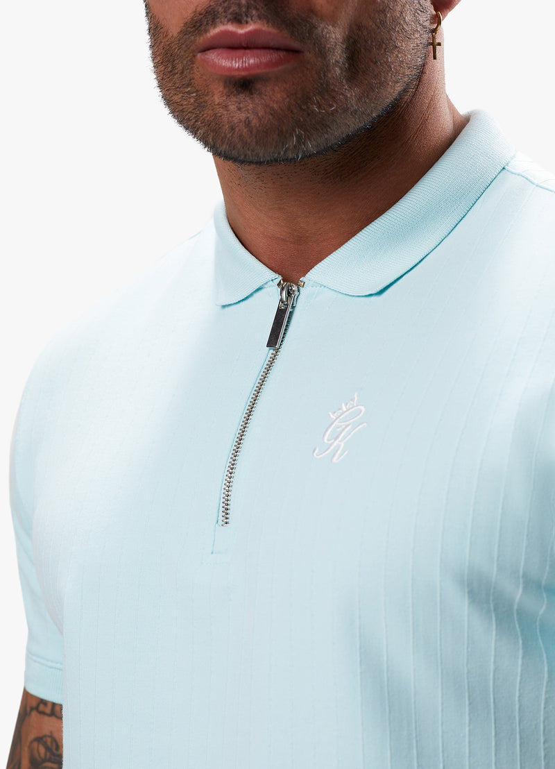 Gym King Riviera Signature Polo - Aqua Sky