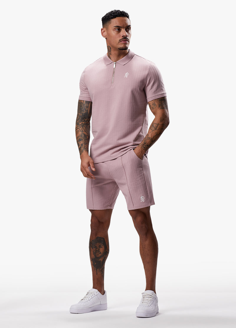 Gym King Riviera Signature Polo - Dusky Pink