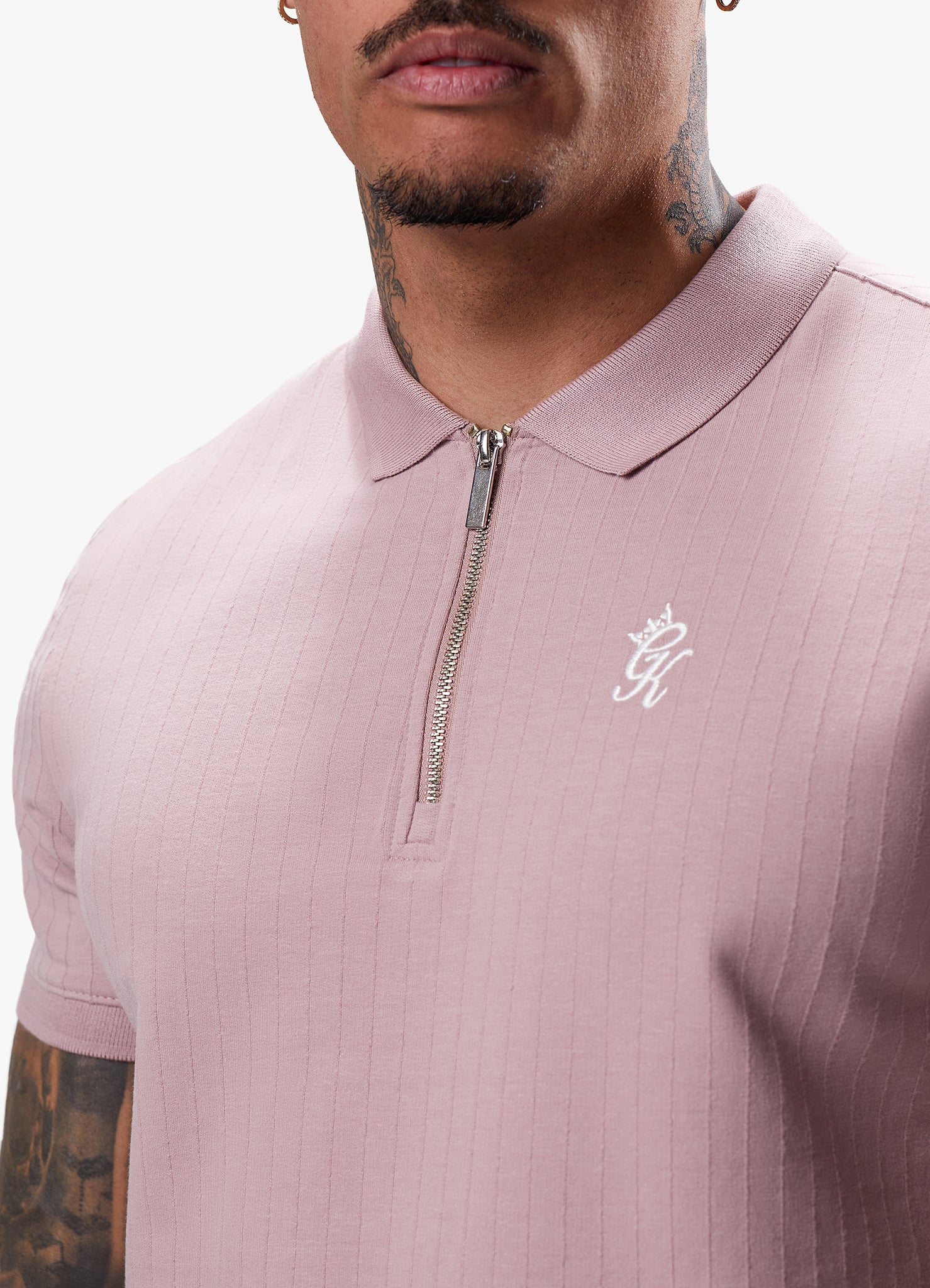 Gym King Riviera Signature Polo Dusky Pink GYM KING