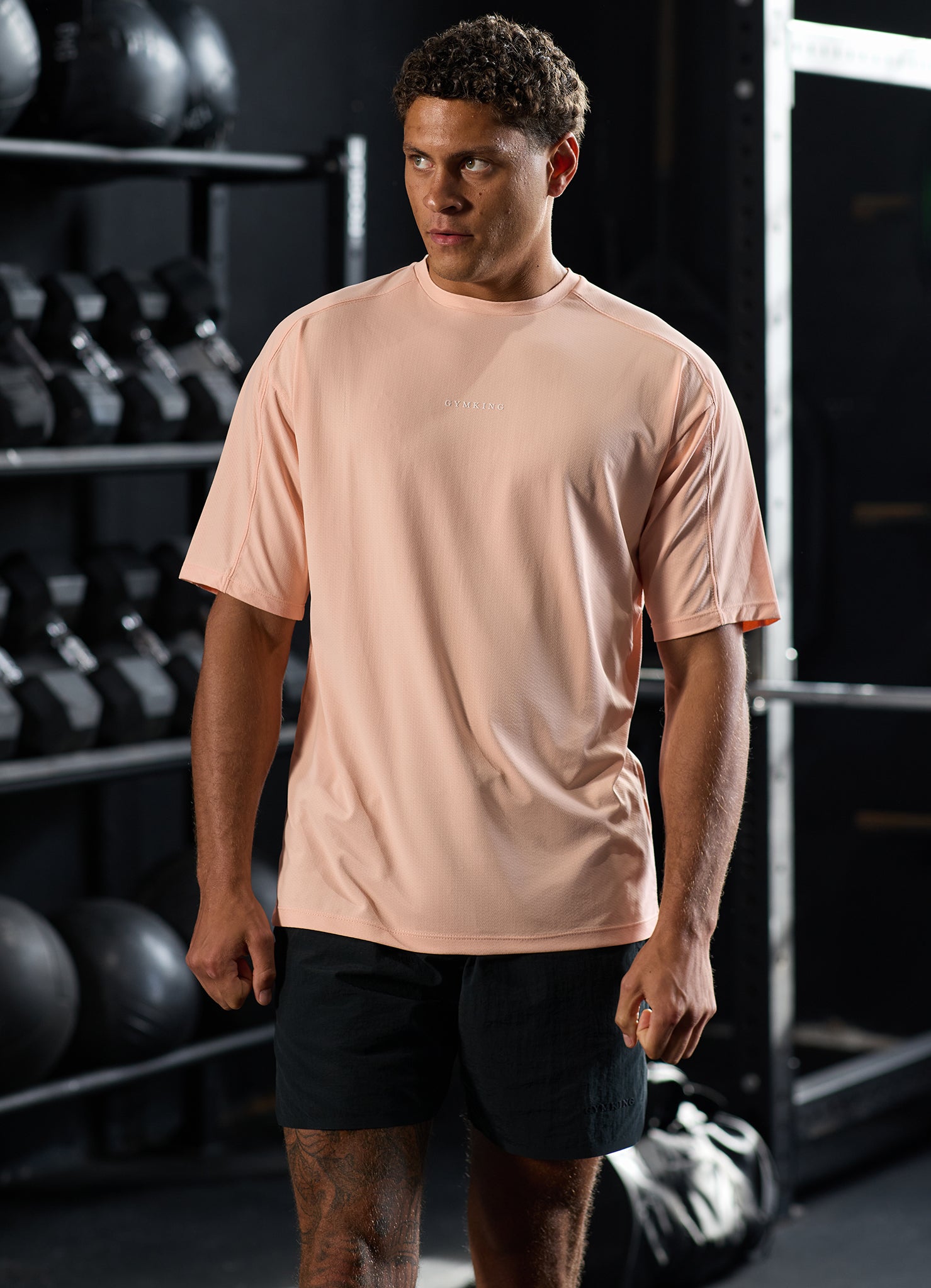 Gym King Roam Tee - Faded Coral